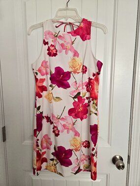 Vintage Dawn Joy USA Floral Sleeveless Dress Size 9/10 NWoT